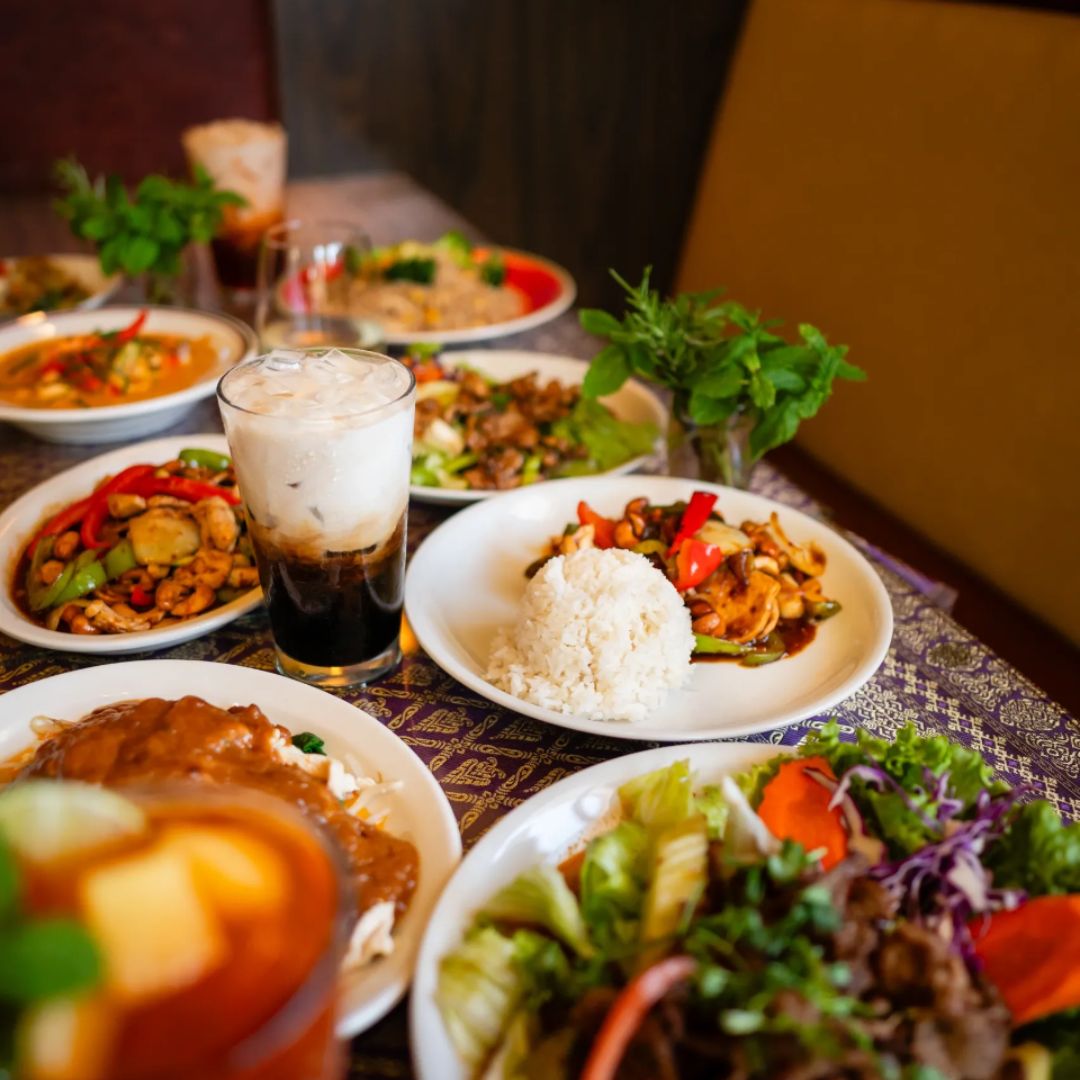 Thai Siam dish spread