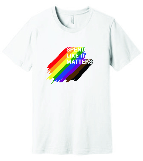 Pride tee - rainbow paint