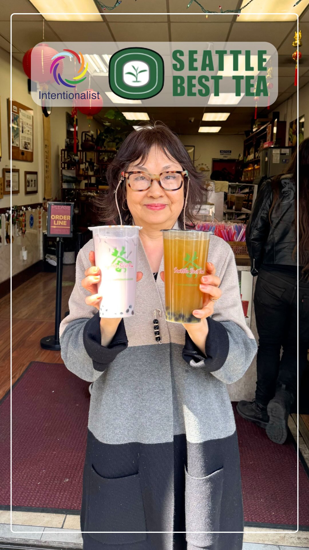 Happy National Bubble Tea Day 🧋💥 We celebrated with Lydia Lin, co-owner of @seattlebesttea. Seattle Best Tea has been serving high quality tea with intention and care since 1996. Her shop lives up to its name, so if you’re craving fresh, tea-forward boba with real ingredients and no nonsense, stop in to say hi to Lydia and her team!

#spendlikeitmatters #seattlesmallbusiness #beintentional #bubbletea @cidseattle
