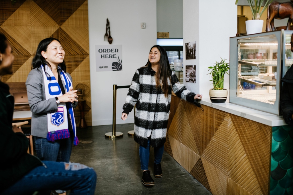 Located in Seattle's Chinatown-International District, Hood Famous Cafe + Bar, owner Chera Amlag and Intentionalist CEO Laura Clise