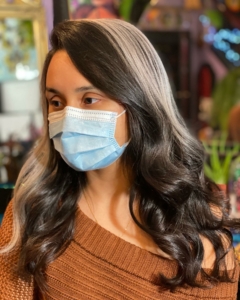 A client's fresh hair style from Beauty Botanica