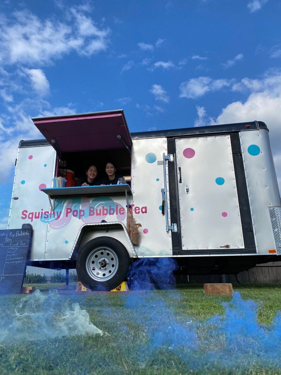 Squishy Pop Bubble Tea's food truck and owners