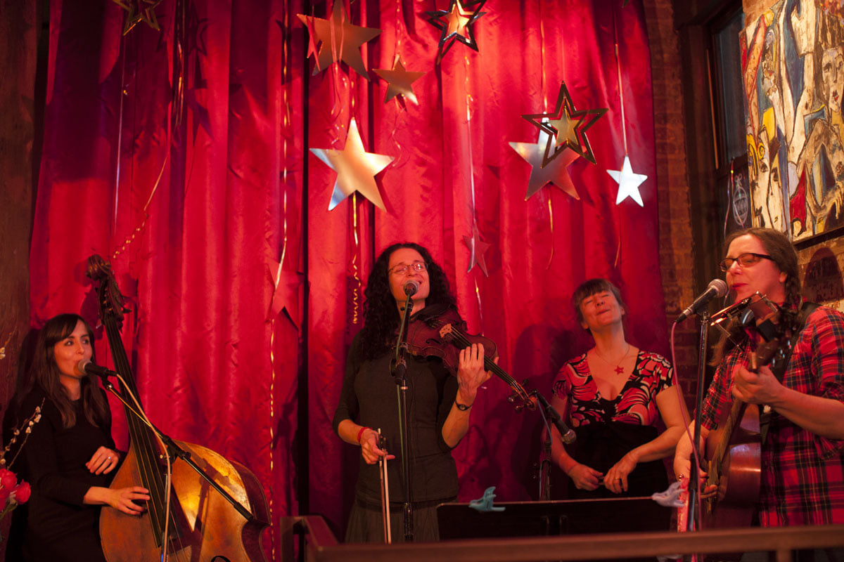 A performance at Superfine