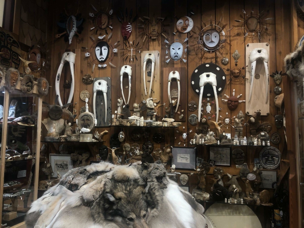 The interior of Tripp's Mt. Juneau Trading Post