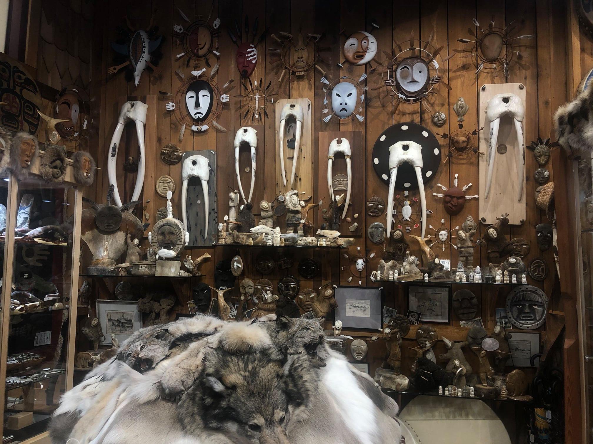 The interior of Tripp's Mt. Juneau Trading Post
