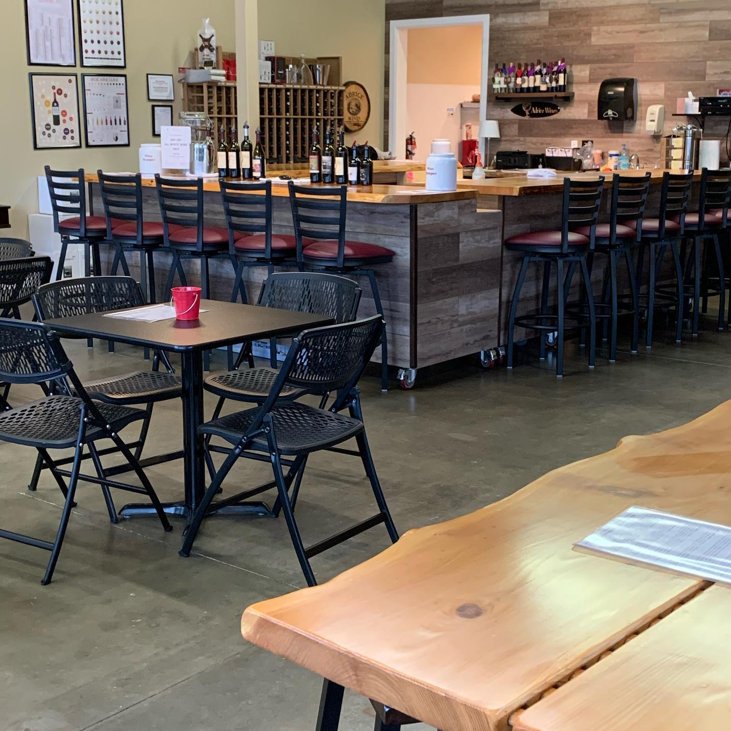 The interior of Adrice Wines