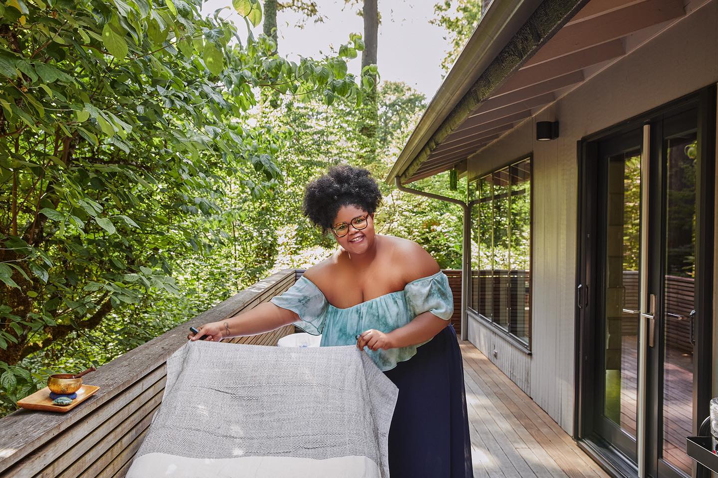 Ninesha, owner of Akasha Massage