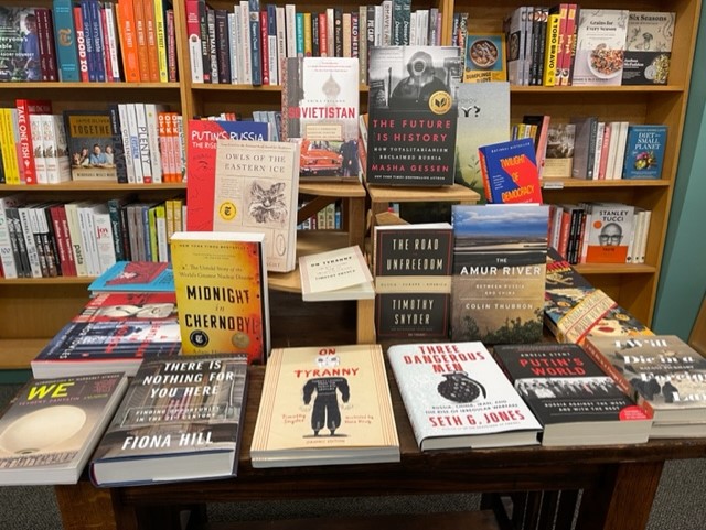 A display at Broadway Books