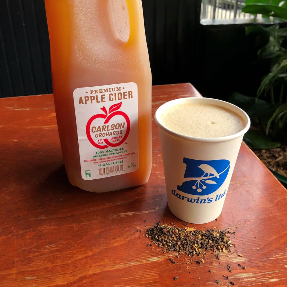 A drink from Darwin's Ltd.