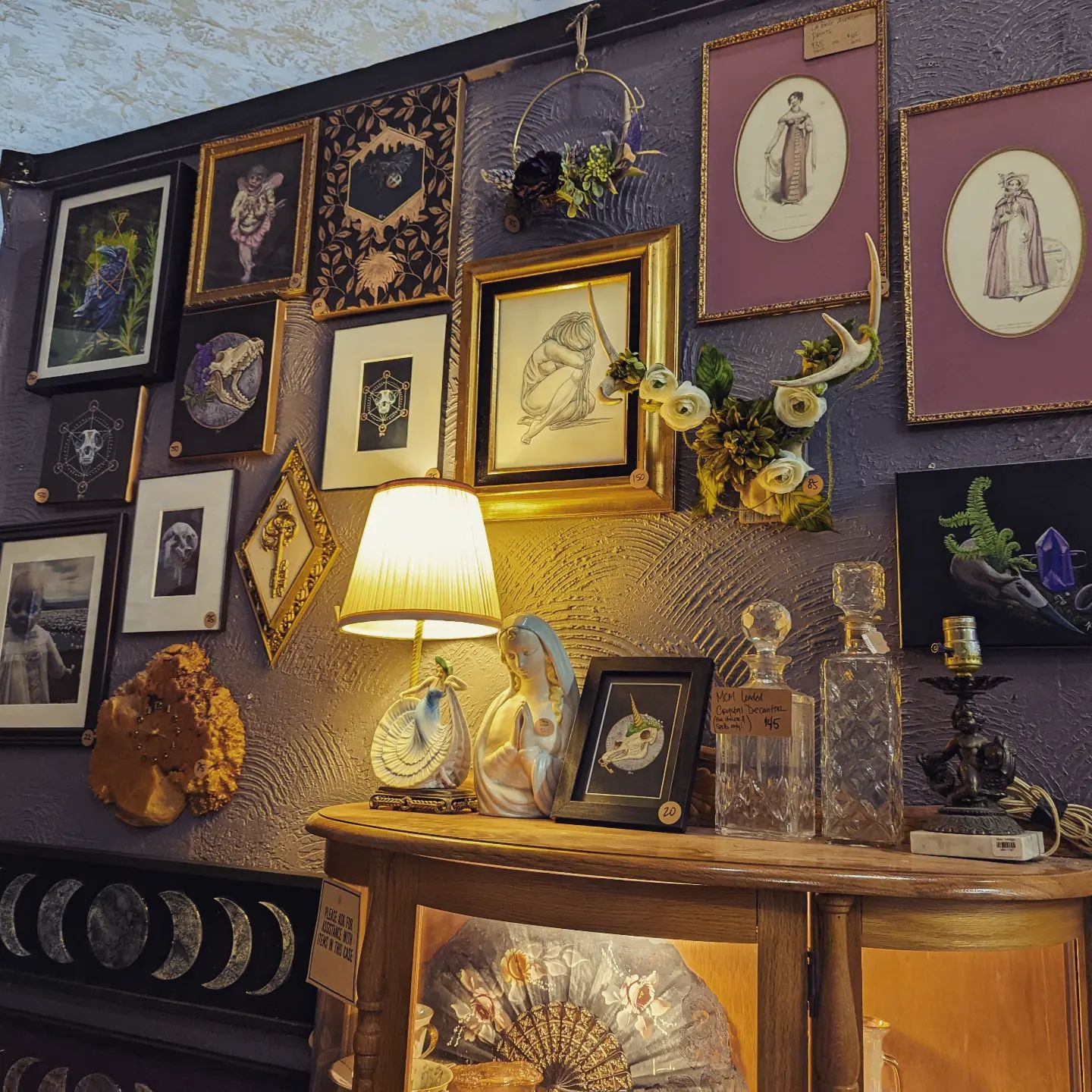 The interior of Full Moon Flea Market