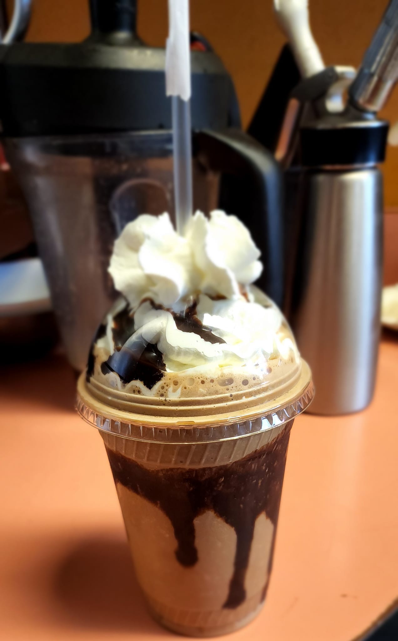 A drink from Lucky Penny Cafe