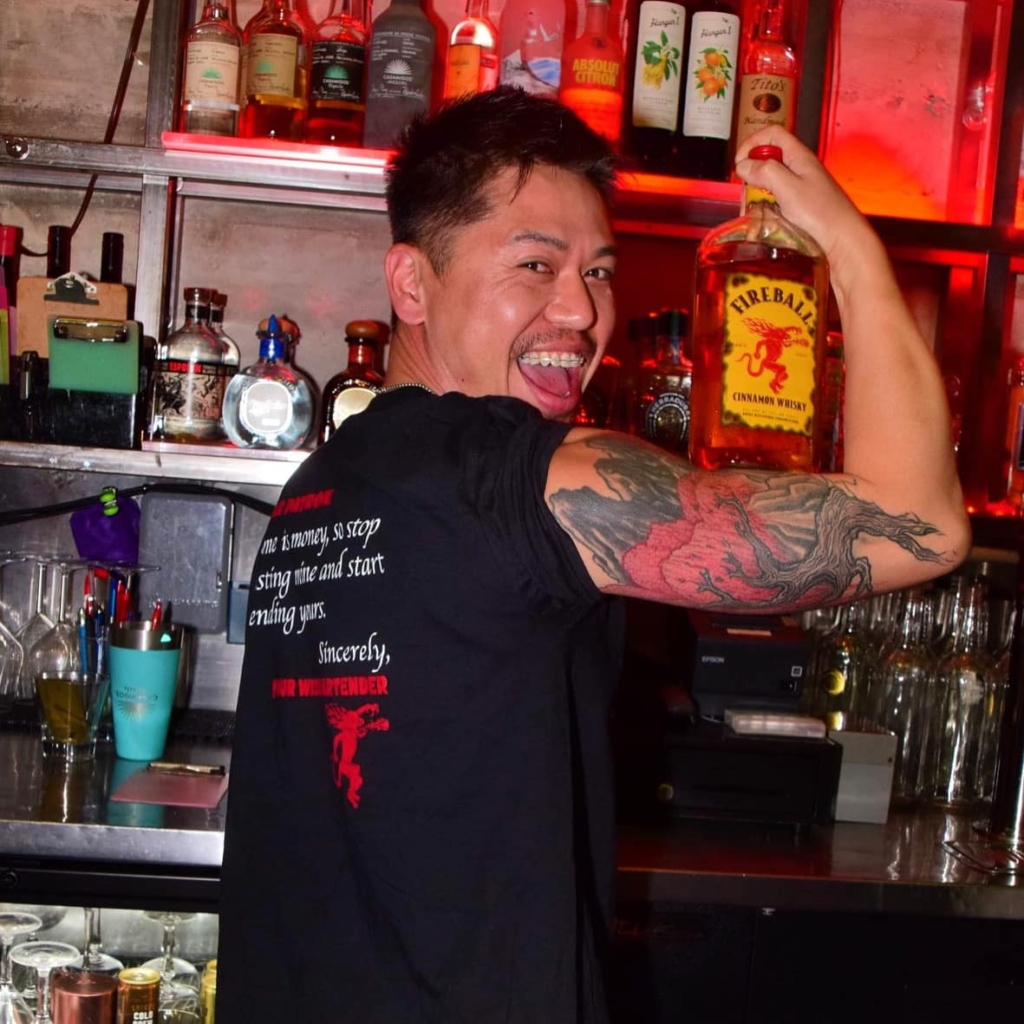 The bar at The Port Bar