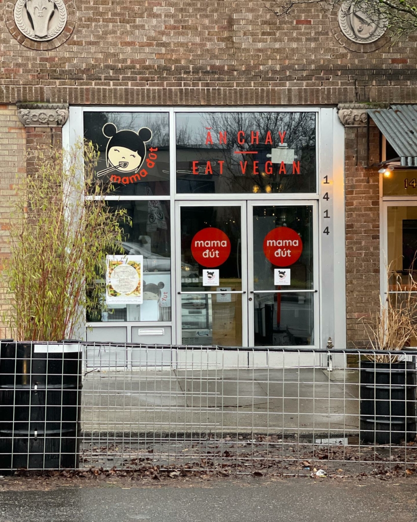 Exterior of restaurant