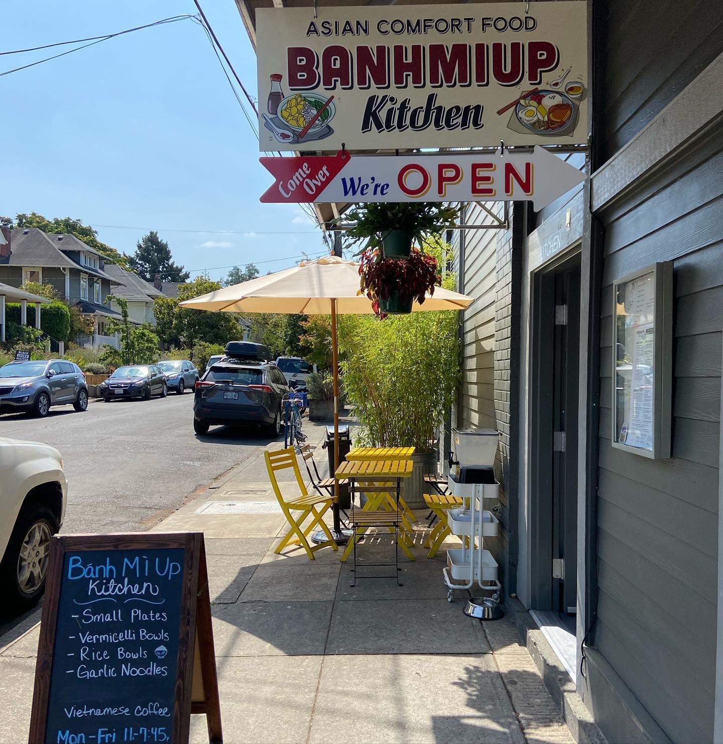 Exterior of restaurant