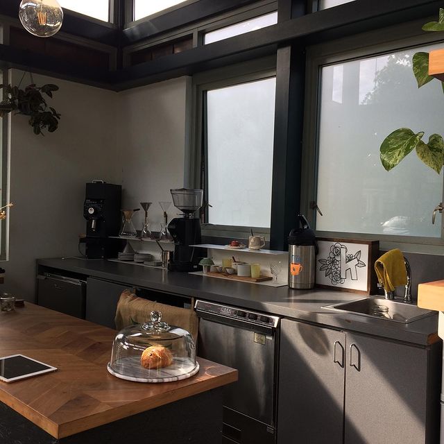 Interior of cafe