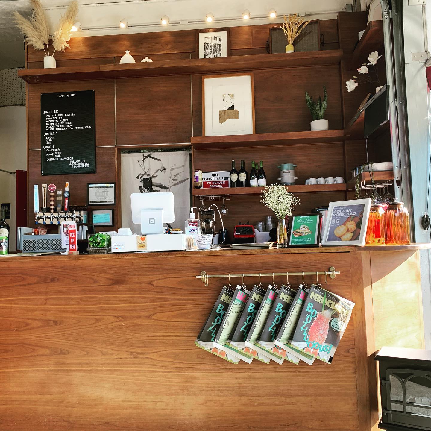 Interior of restaurant