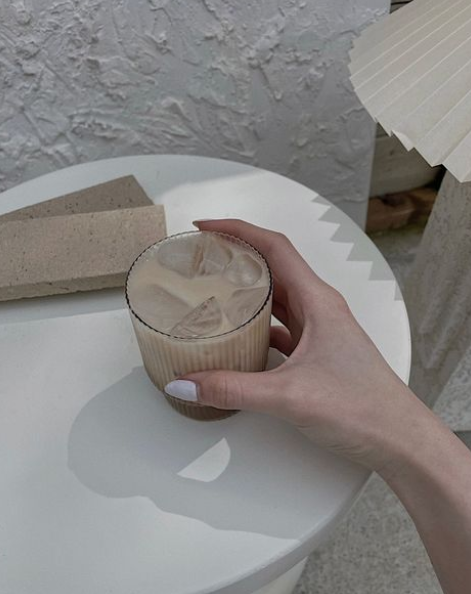 Iced coffee from Aroom Coffee