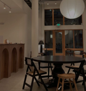 The inside of Aroom Coffee