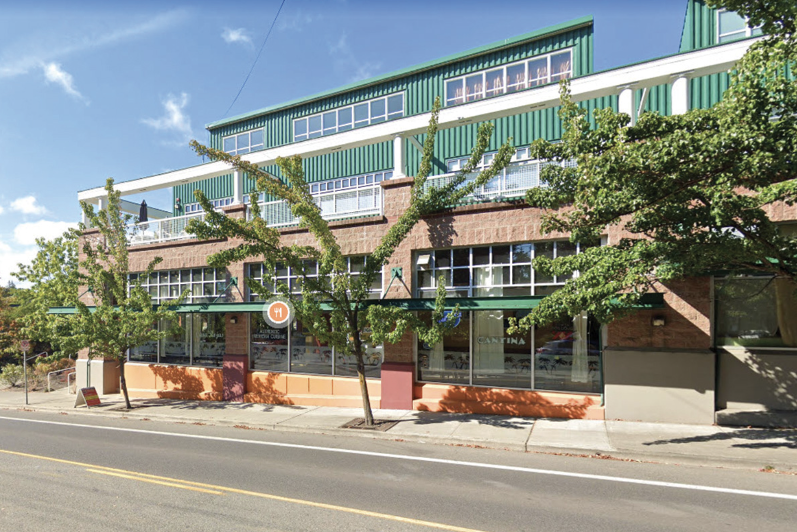 Exterior of restaurant