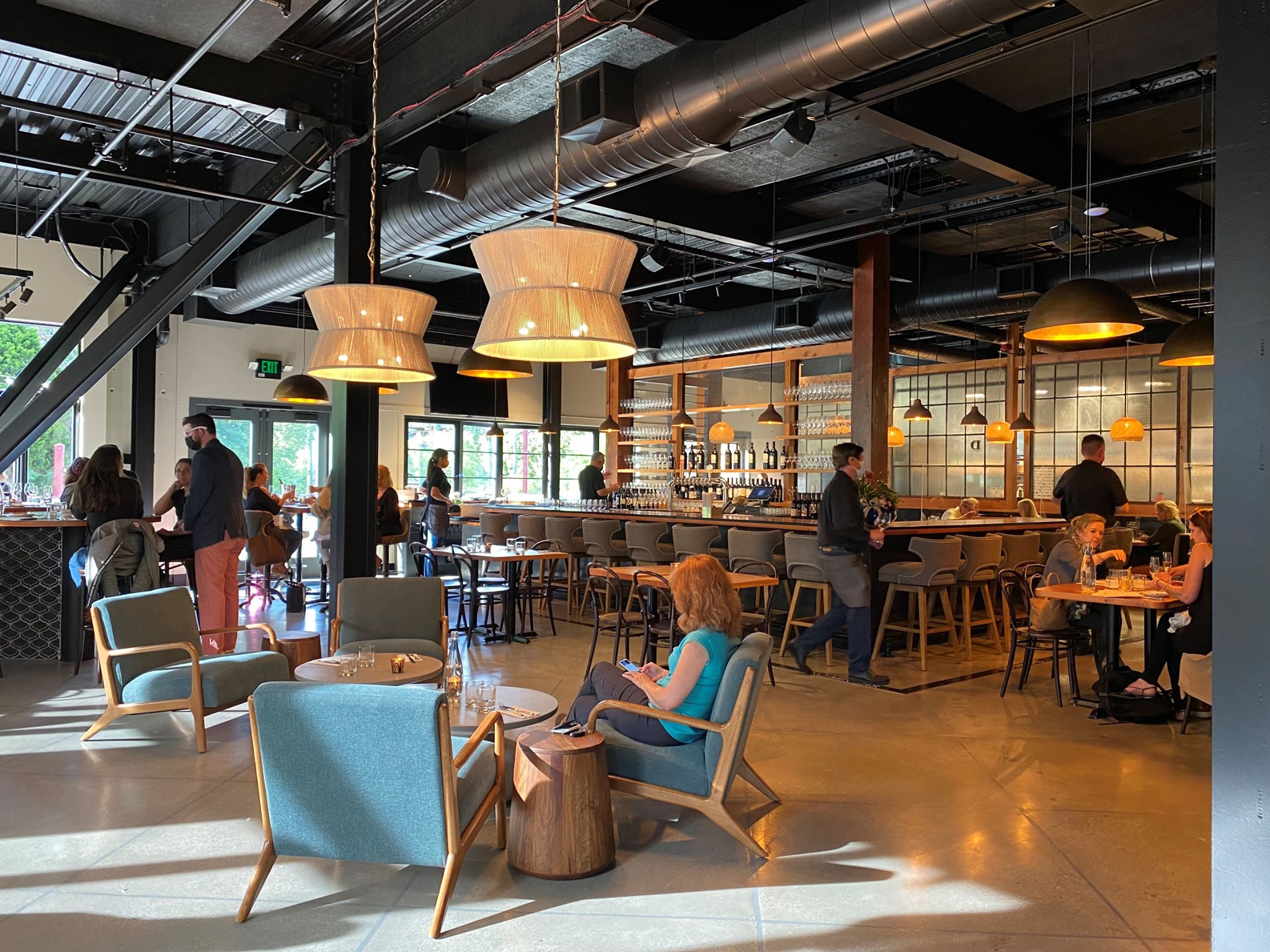 Interior of tasting room