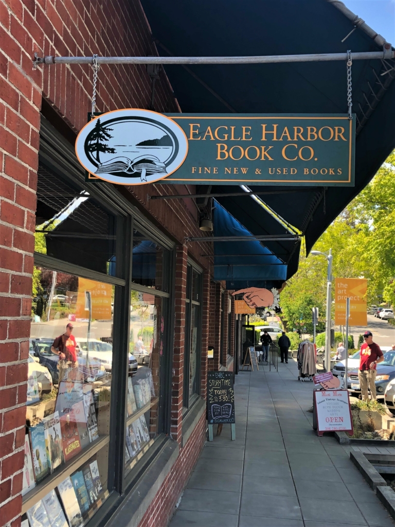 Exterior of bookstore from sidewalk