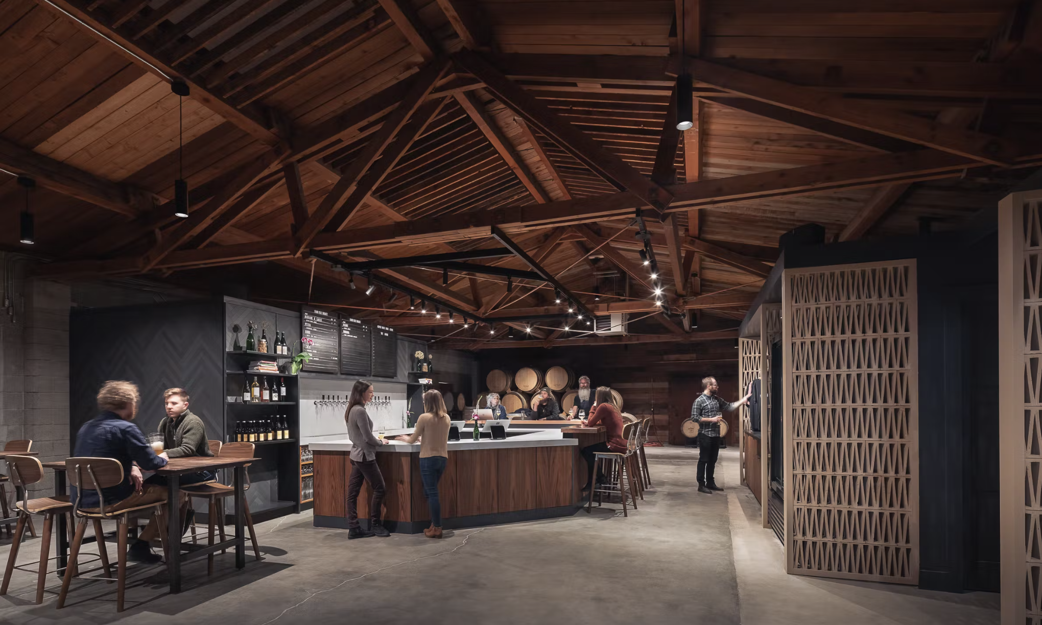 Interior of brewery