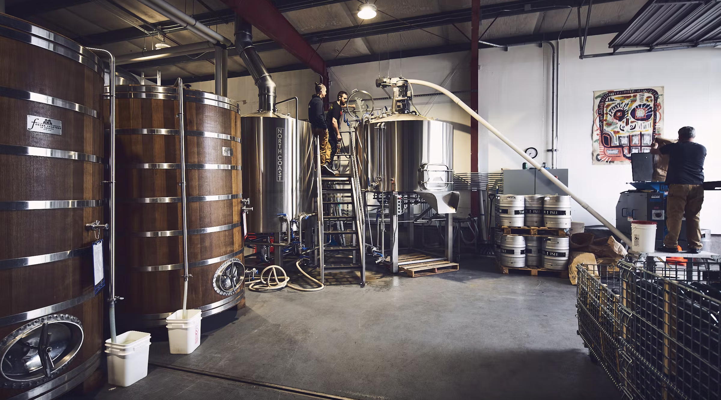 Interior of brewery