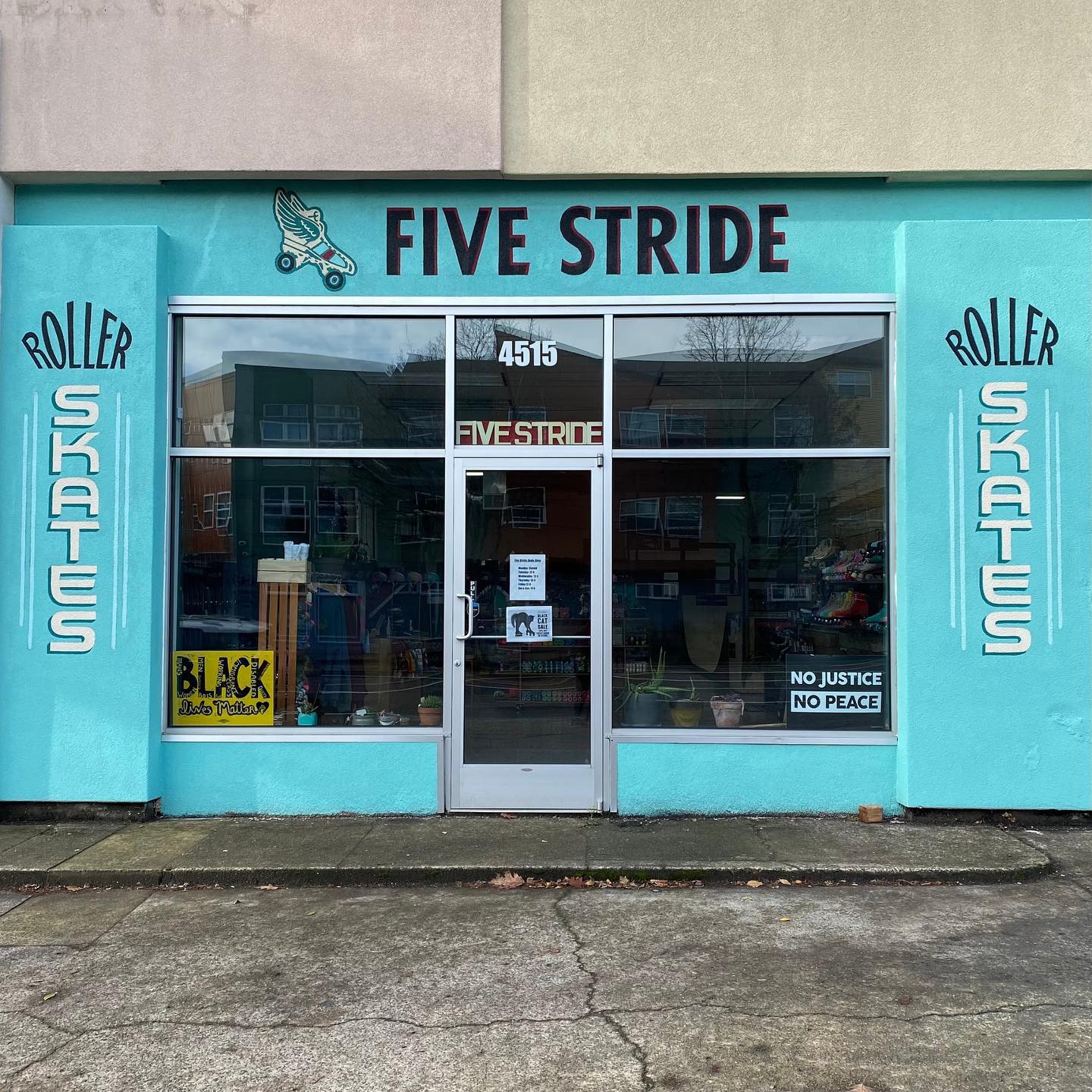 Exterior of store