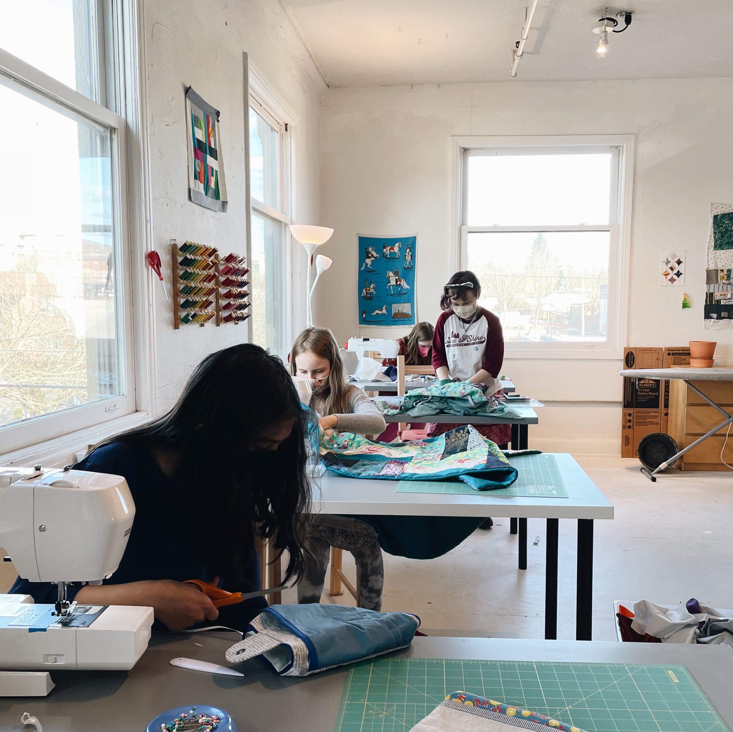 Sewing classes in interior