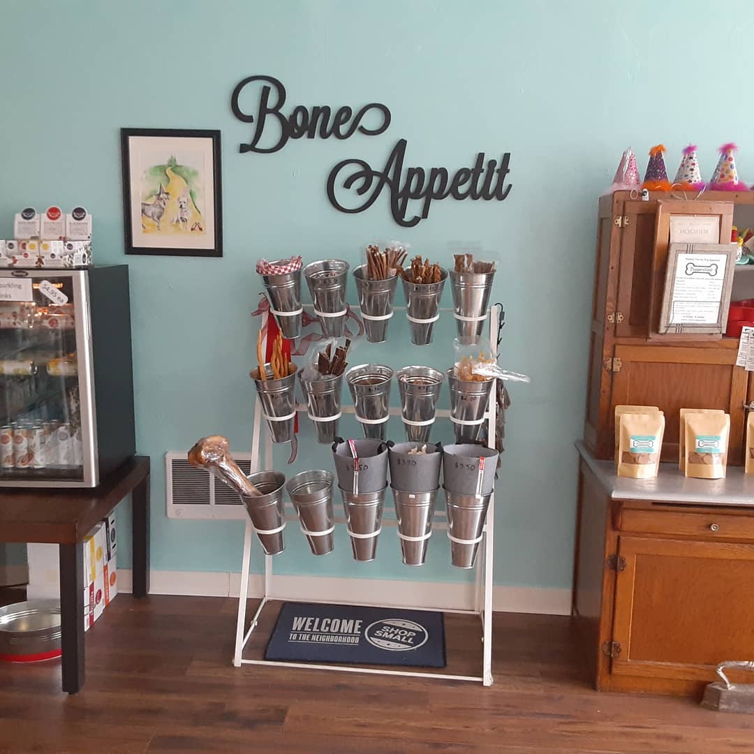 Interior of bakery