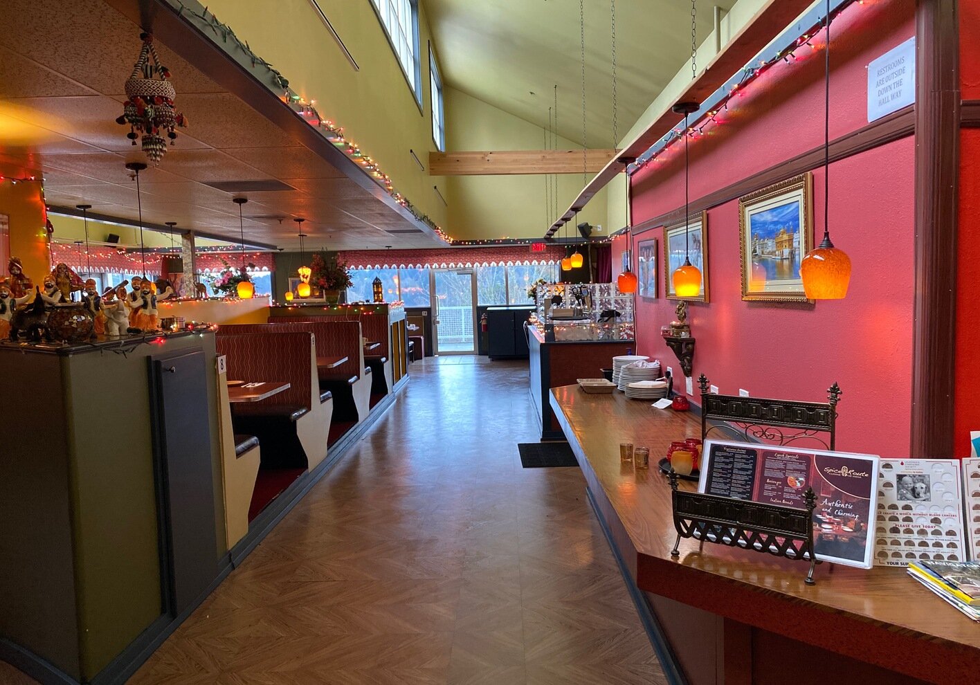Interior of restaurant