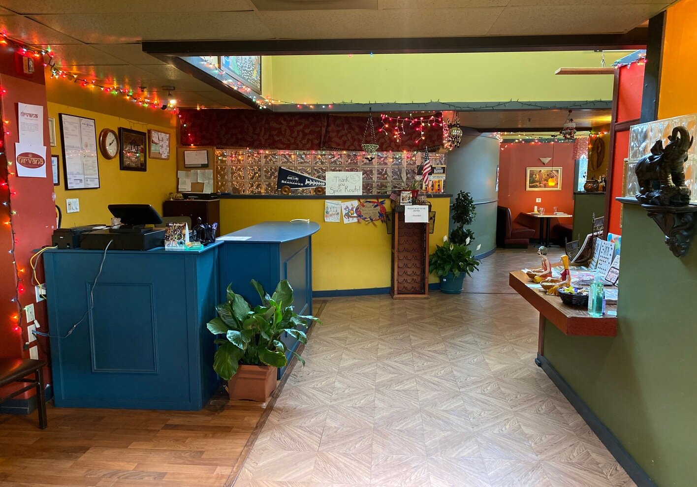 Interior of restaurant