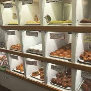 Pastries on display