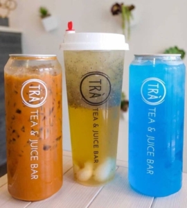 TRÀ Tea & Juice Bar drinks
