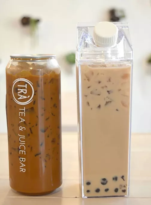 Tra Tea & Juice Bar drinks