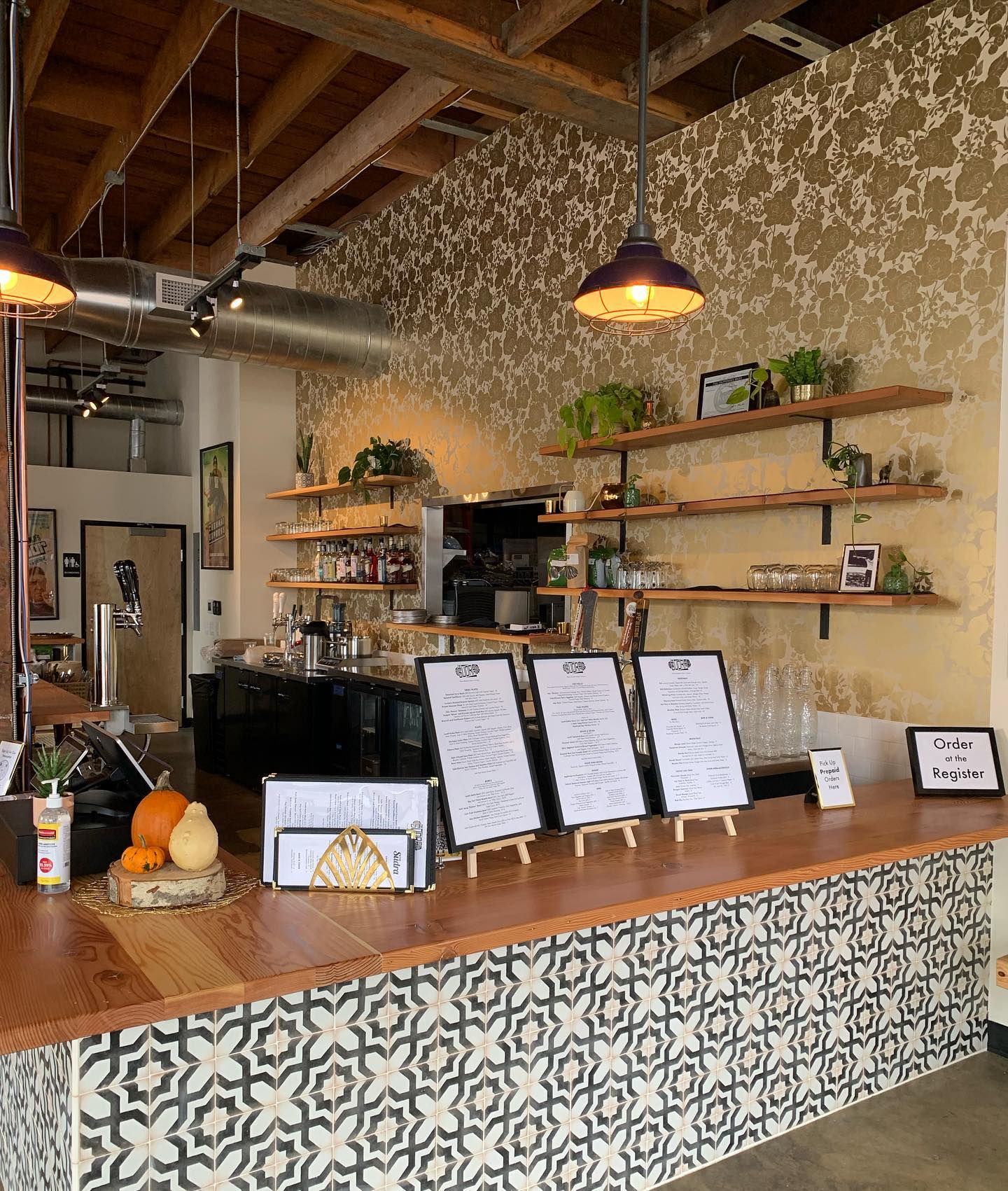 Interior of restaurant