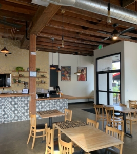 Interior of restaurant