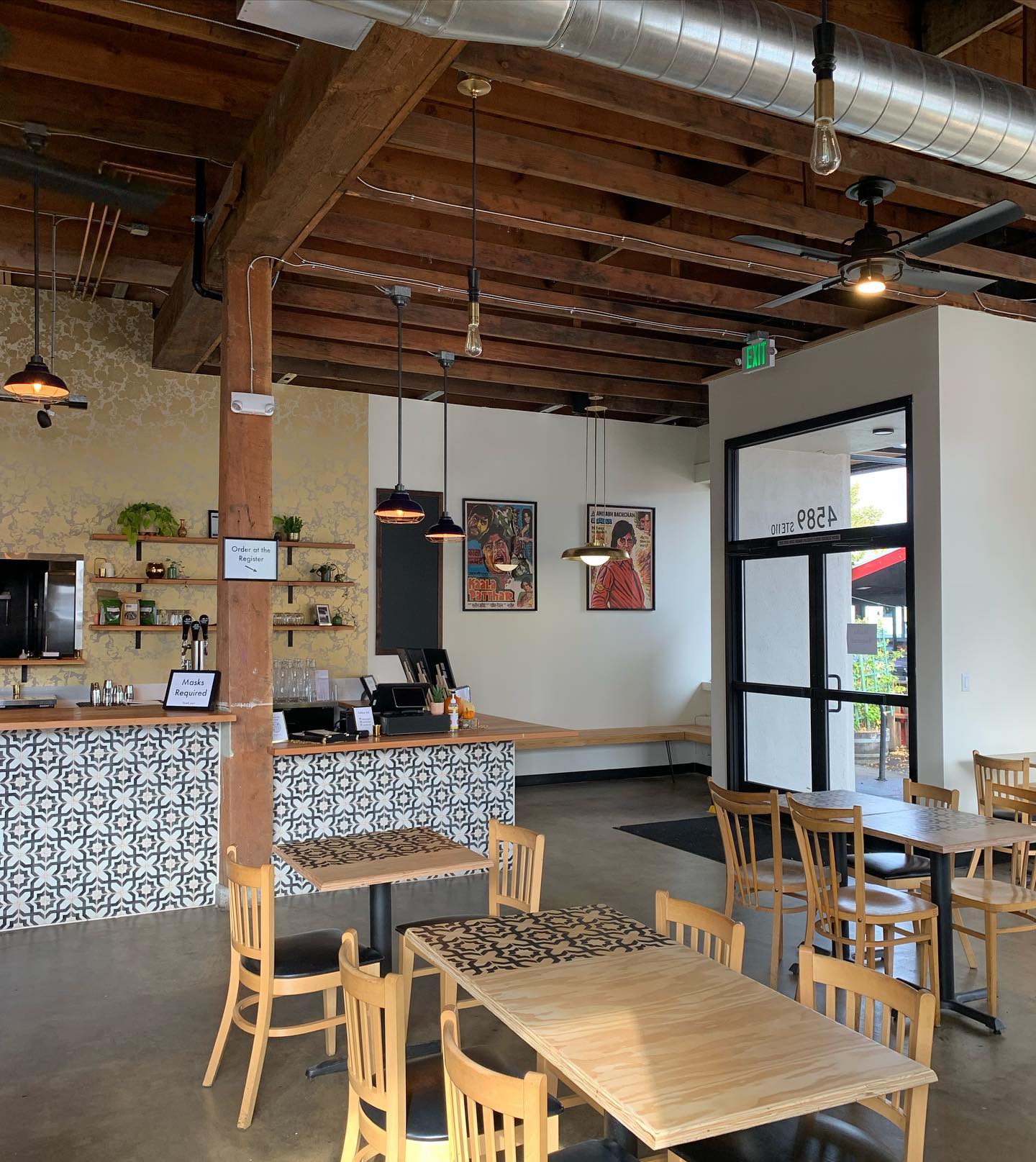 Interior of restaurant