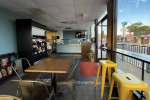 Interior of restaurant