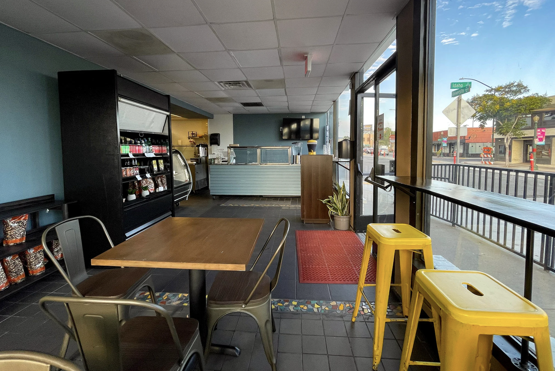 Interior of restaurant