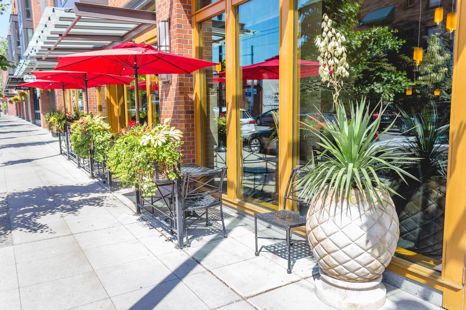 Exterior of restaurant