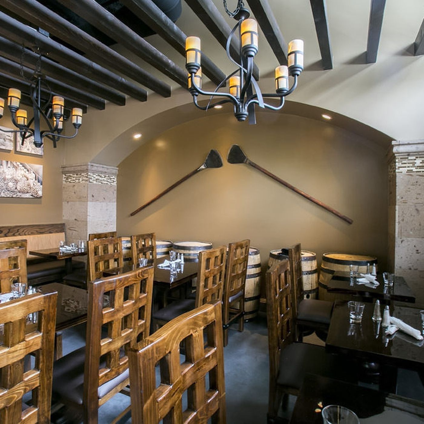 Interior of restaurant