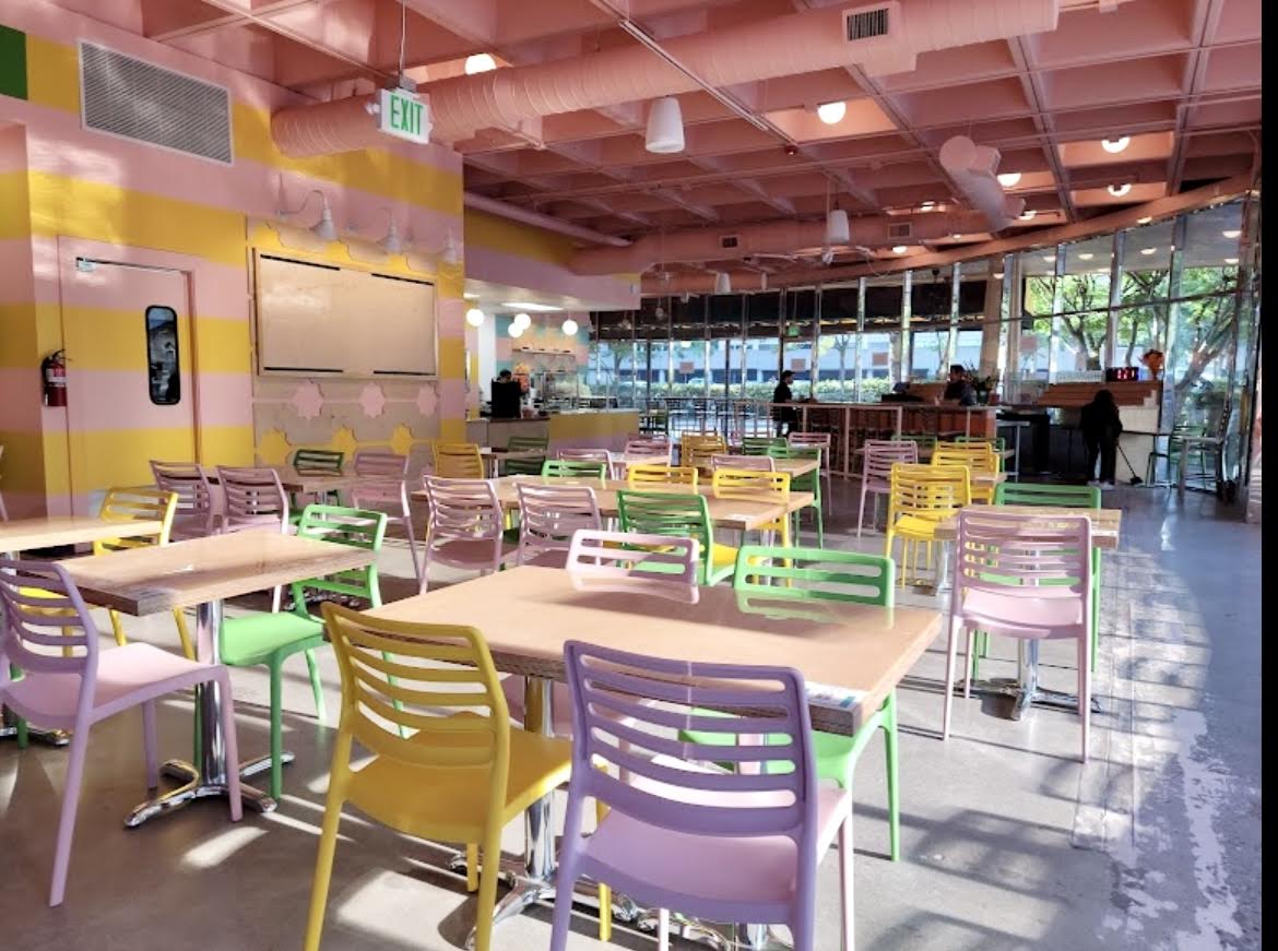 Interior of restaurant