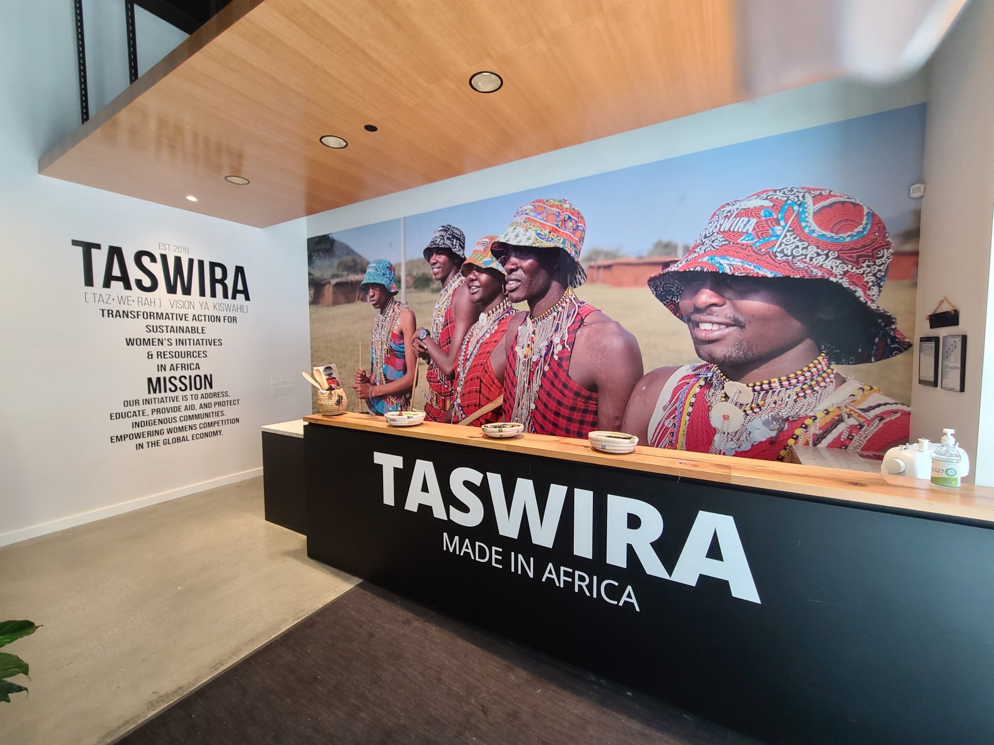 Entryway and interior of TASWIRA