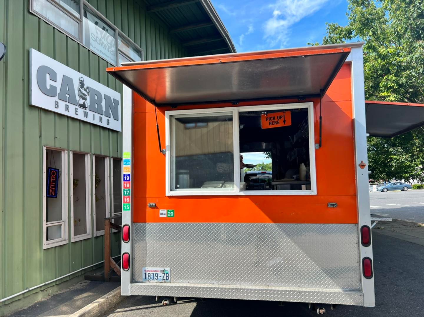 Exterior of food truck