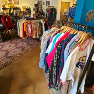 cartwheel vintage clothing racks