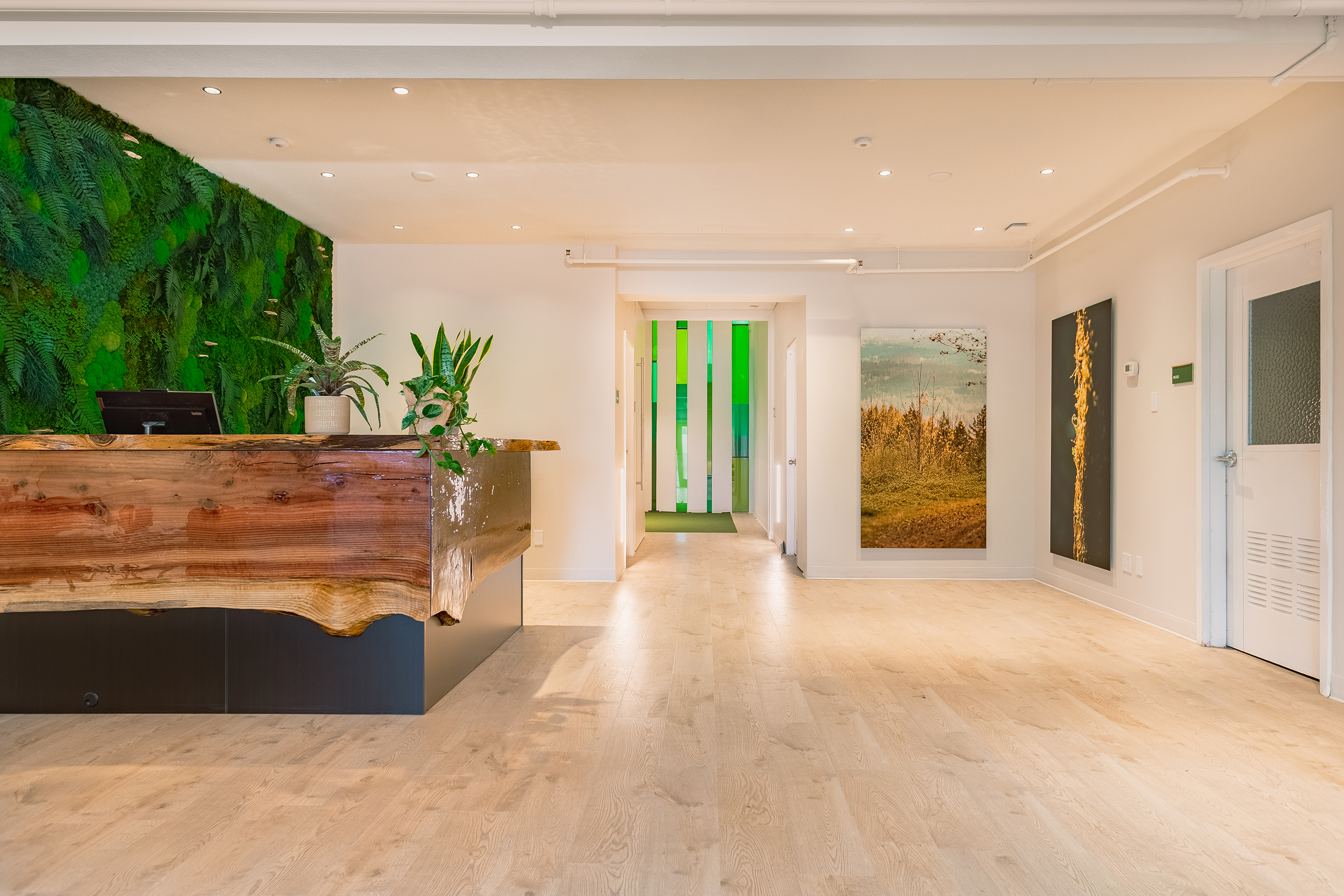 Recompose photo of lobby