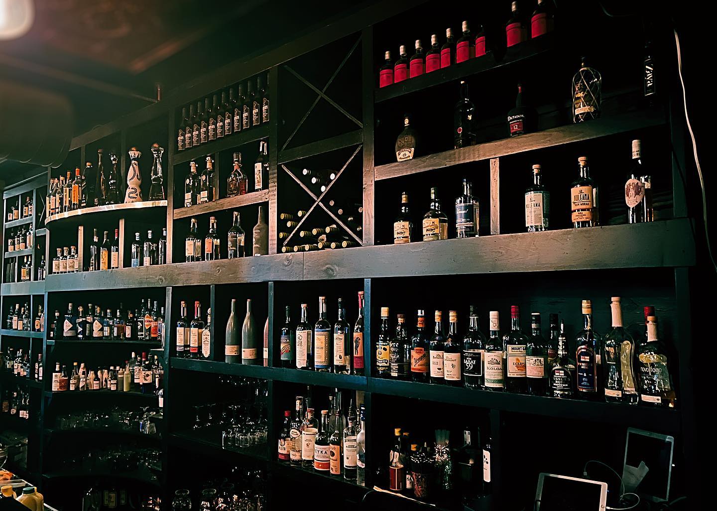 Provisions Bar shelves