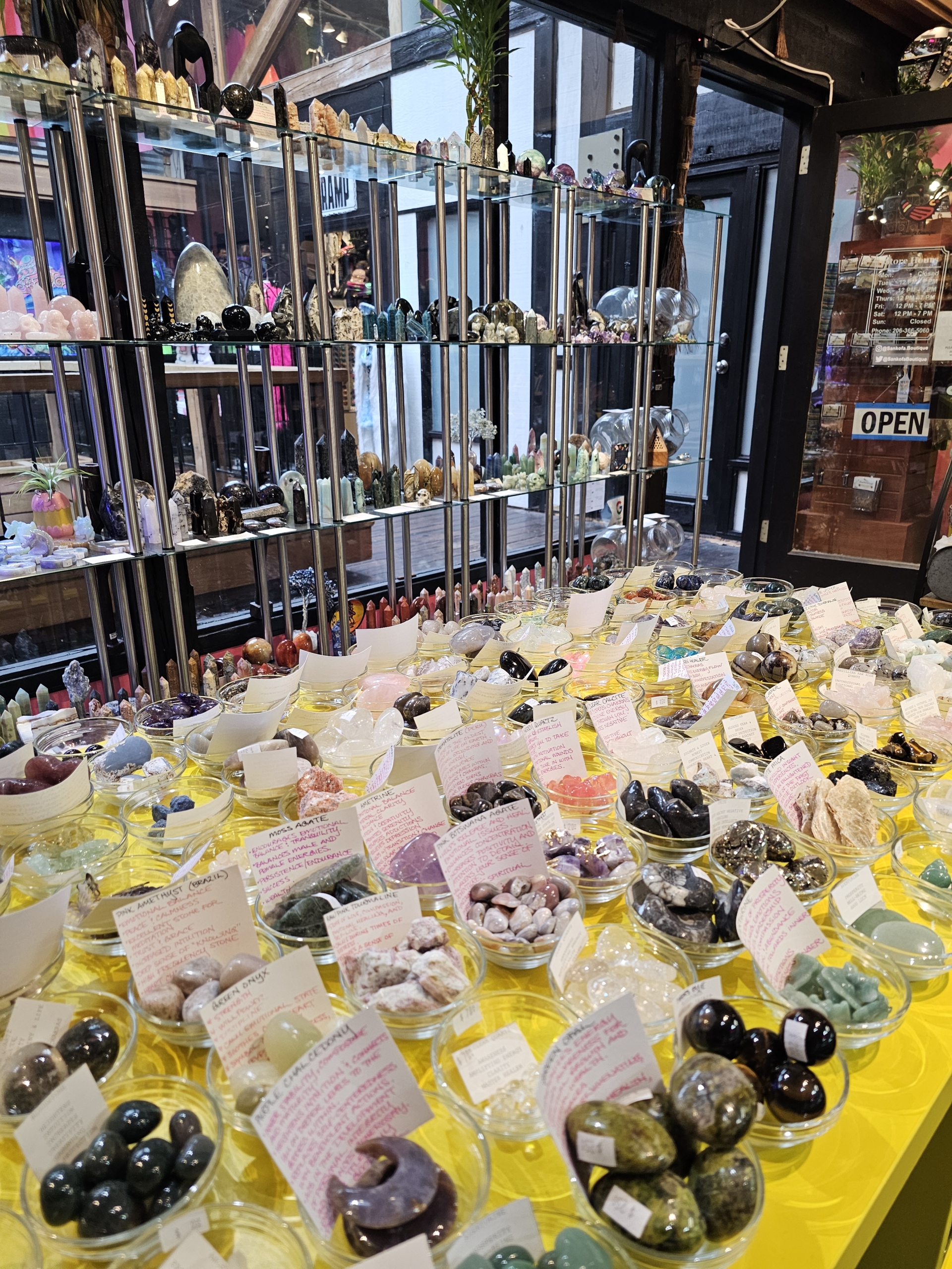 Sankofa boutique crystal selection